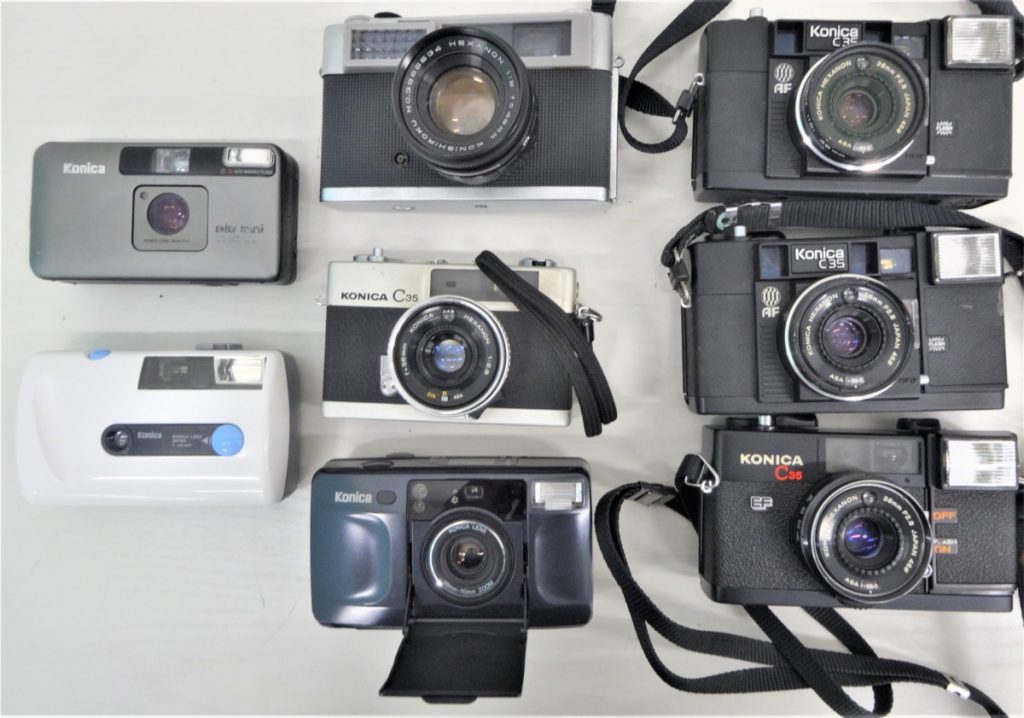 H9-93 konica コニカ フィルムカメラ 8台 まとめ売り