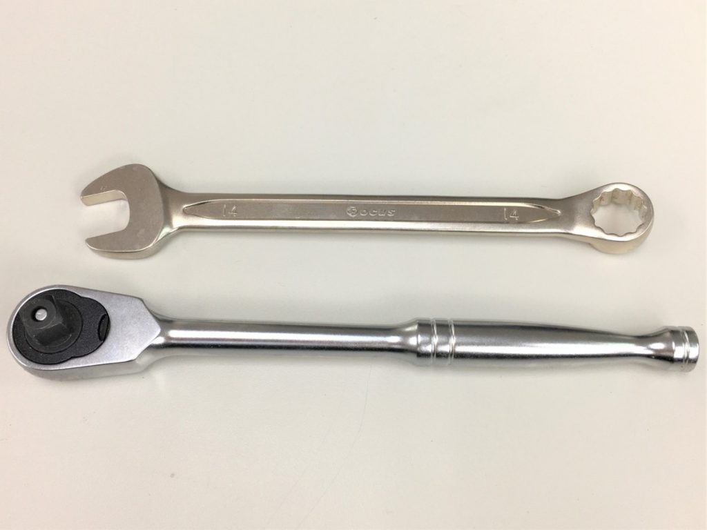 Focus コンビレンチ ラチェットハンドル セット BOM14 RAT360 14mm ダブルヘッド めがね フォーカス