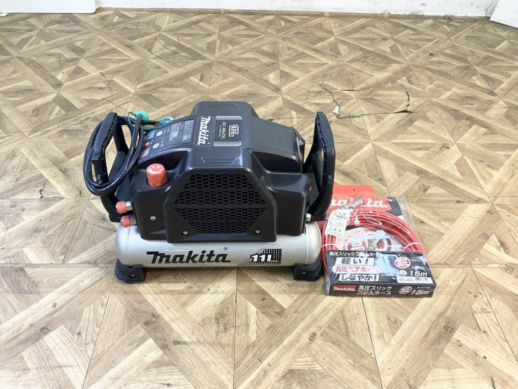 マキタ AC462XL 一般圧/高圧対応 エアコンプレッサ AC462XL 黒 タンク内最高圧力46気圧 11L コンパクト＆低騒音・低振