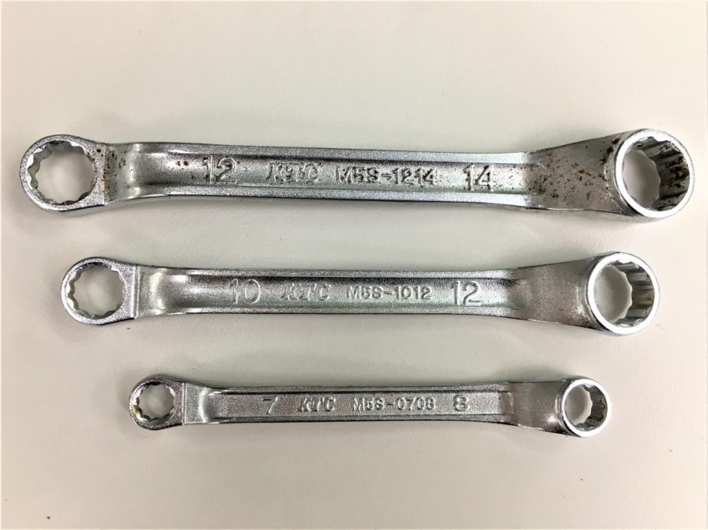 KTC ショートめがねレンチ 3本セット M5S-0708 M5S-1012 M5S-1214 7-8,10-12,12-14mm KYOTO TOOL 京都機械工具