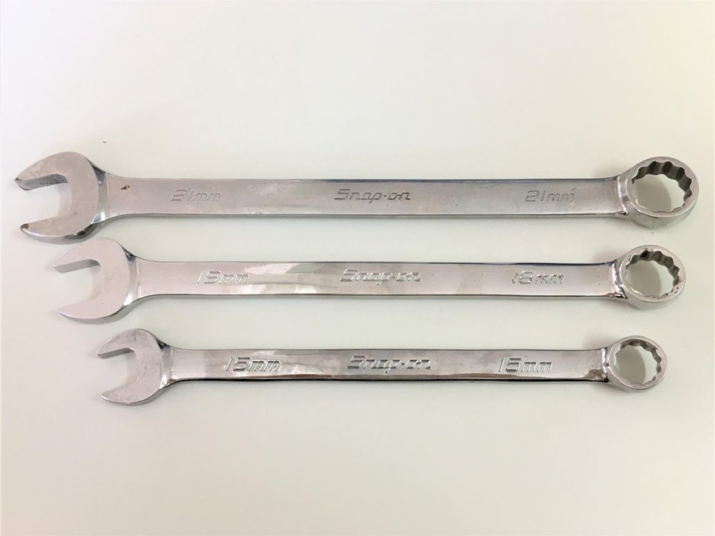 Snap-on コンビレンチ 3本セット OEXM150B OEXM180B OEXM210B 15,18,21mm スパナ めがね スナップオン B