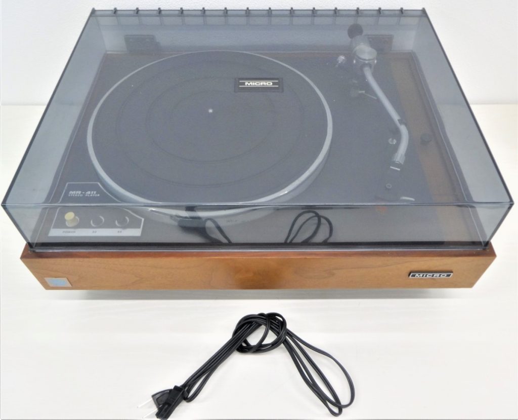 H9-21 MICRO MR-411 レコードプレーヤー 通電確認OK