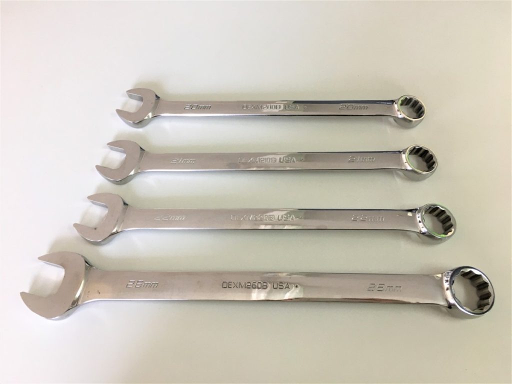 Snap-on コンビレンチ 4本セット OEXM200B OEXM210B OEXM220B OEXM260B 20,21,22,26mm スパナ めがね スナップオン A