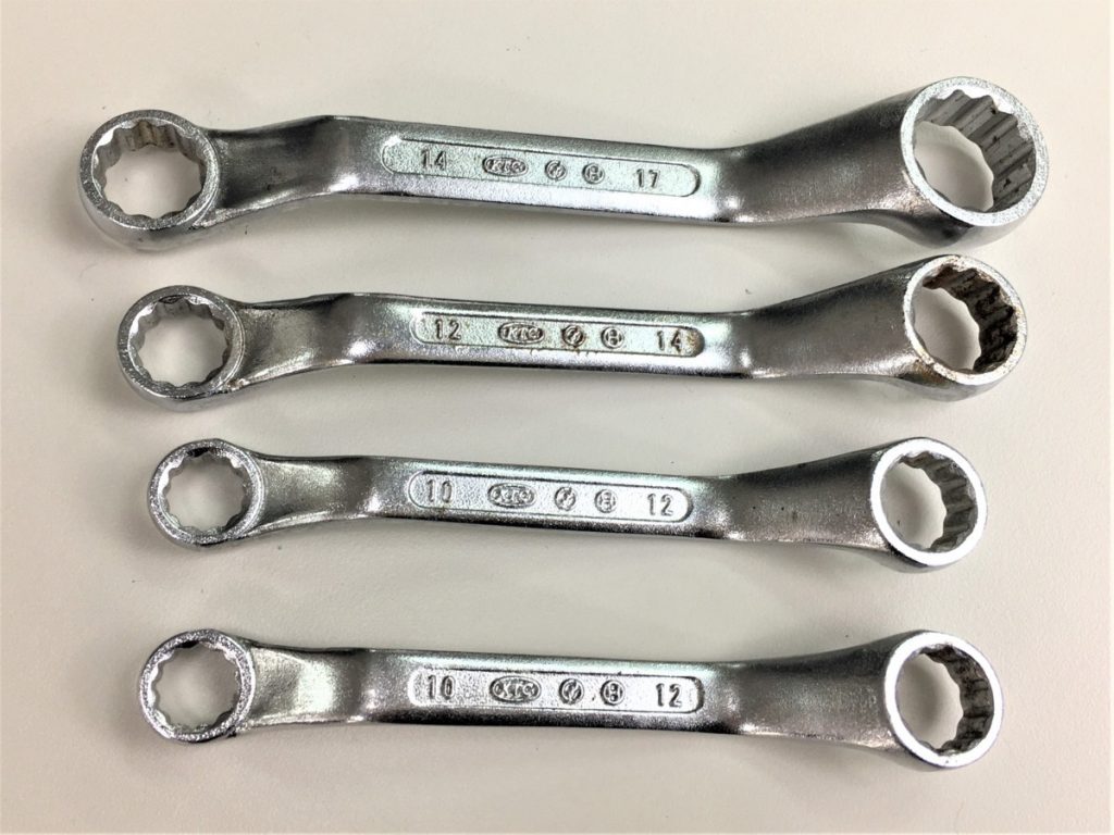 KTC めがねレンチ 4本セット Cr-MoY6 Cr-MoS0 Cr-Mo65 Cr-MoF6 10-12,10-12,14-17,12-14mm KYOTO TOOL 京都機械工