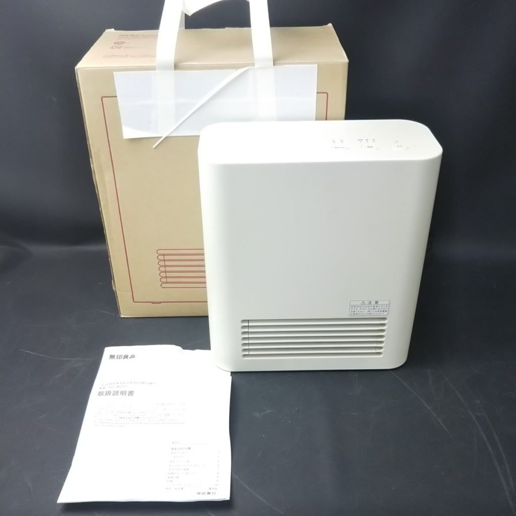 動作品 無印良品 コンパクトセラミックファンヒーター TPC-MJ121 北欧調 現状品 