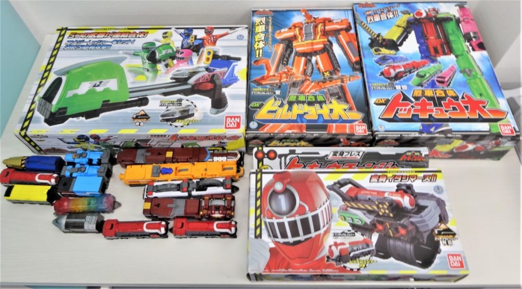 H9-182 BANDAIバンダイ トッキュウジャー トッキュウオー ビルドダイオー トッキュウチェンジャー レンケツバズーカ 4点セット