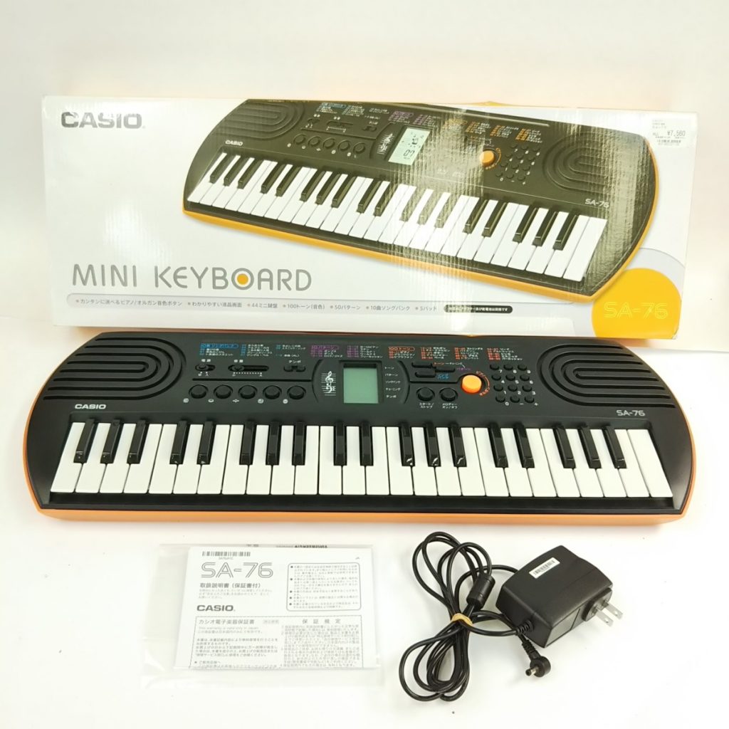 動作品 CASIO カシオ ミニキーボード SA-76 現状品