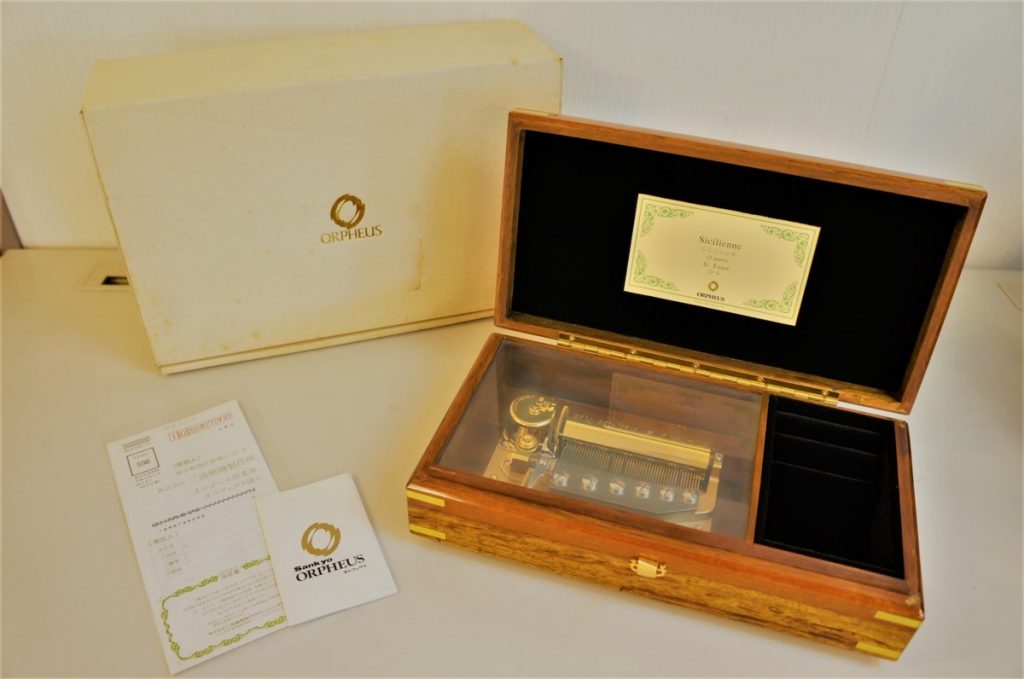 ORPHEUS オルゴール DX506CGA シシリエンヌ 職人ハンドメイド SANKYO サンキョウ オルフェウス オバンコール 木製