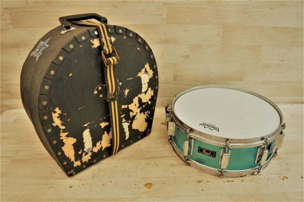 Pearl アクリル スネア 14×5 ブルー 青 ビンテージ パール 透明 スケルトン クリア レアモデル ビスタライト