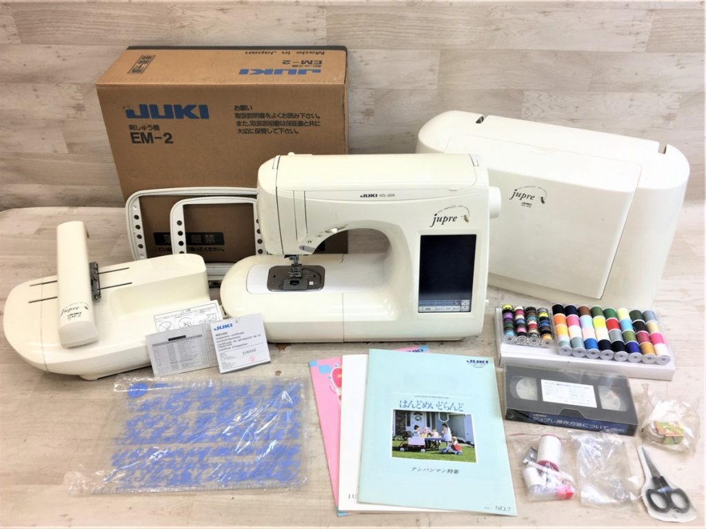 JUKI コンピューターミシン jupre HZL-009 刺しゅう機 EM-2 ジュプレ ジューキ ハンドクラフト 手作り タッチパネル