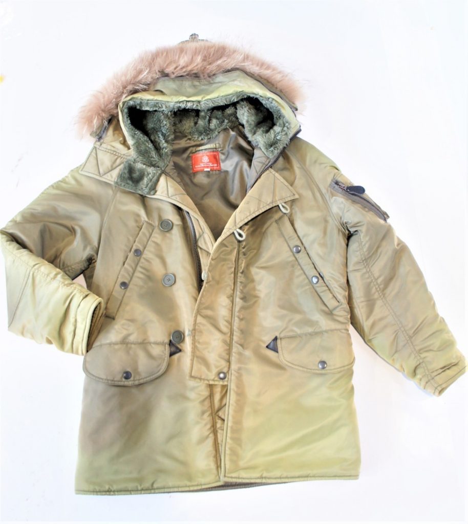 アヴィレックス AVIREX ファー付き 中綿 ミリタリー モッズコート カーキグリーン　XSサイズ