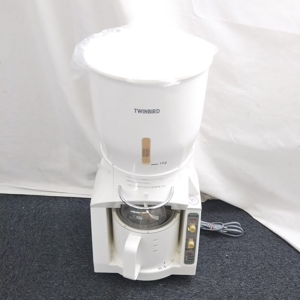 通電OK!!TWINBIRD ツインバード 米びつ付精米機 現状品 