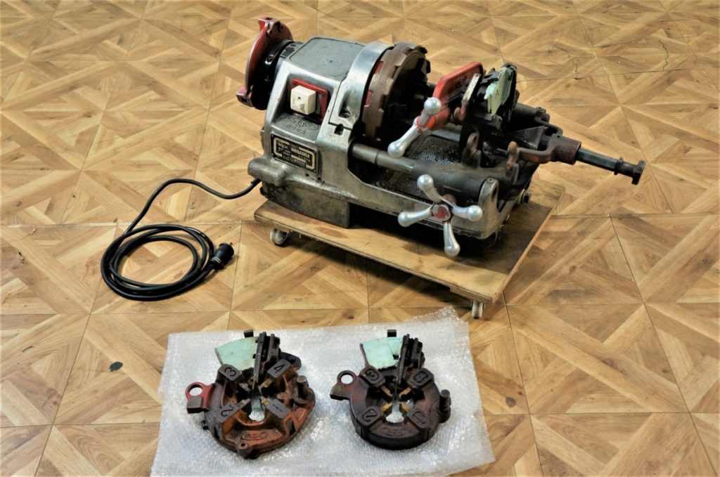 REX N80AⅢGX ねじ切り機 ダイヘッド3点 出力600W 100V パイプマシン レッキス