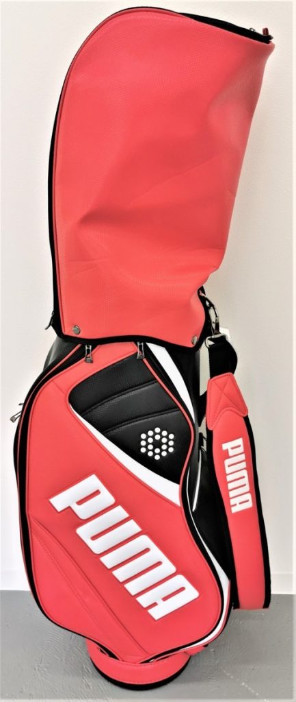 PUMA プーマ ゴルフバッグ キャディバッグ ブラック×レッド