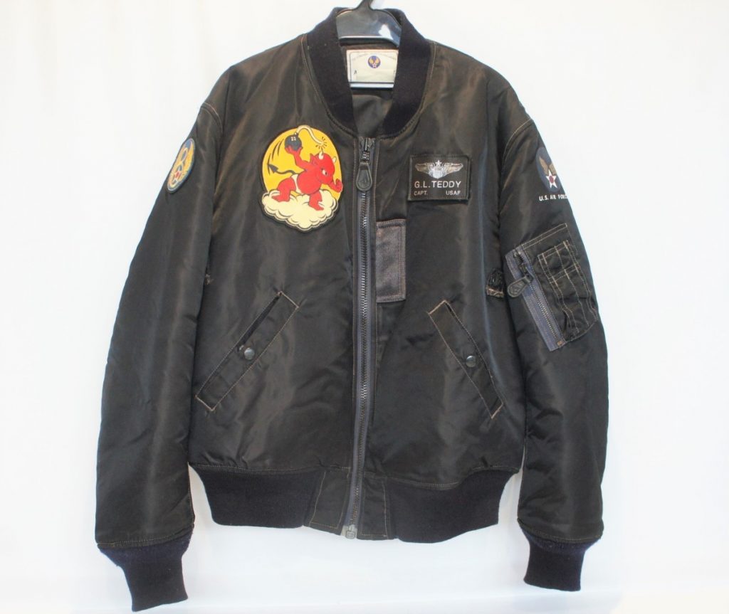 I11-14 TED COMPANY テッドカンパニー AERO EQUIPMENT LABORATORY MA-1 フライト ジャケット size40 濃紺