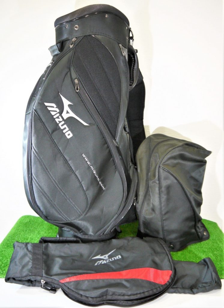 MIZUNO/ミズノ 軽量キャディバッグ RV03 9.5型 2.5kg 口枠5分割 47インチ対応 ブラック