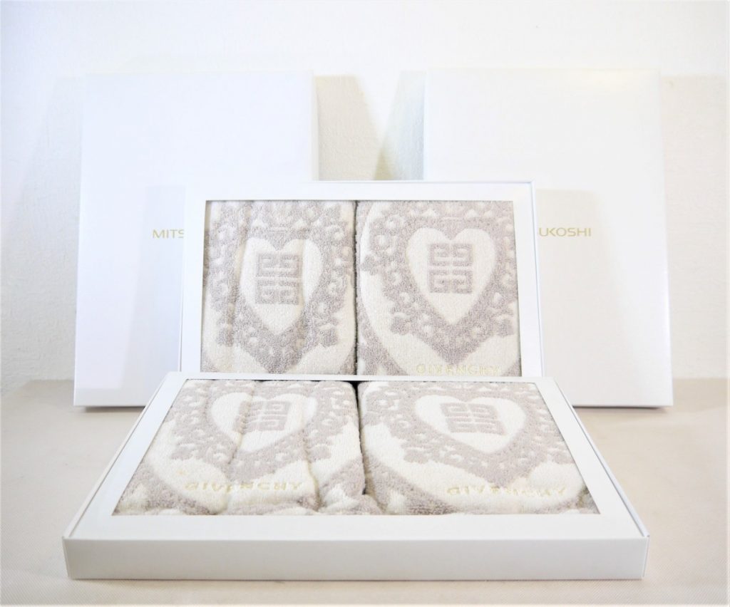 ジバンシー GIVENCHY スポーツタオル 82×36cm 2枚組×2セット 箱付き