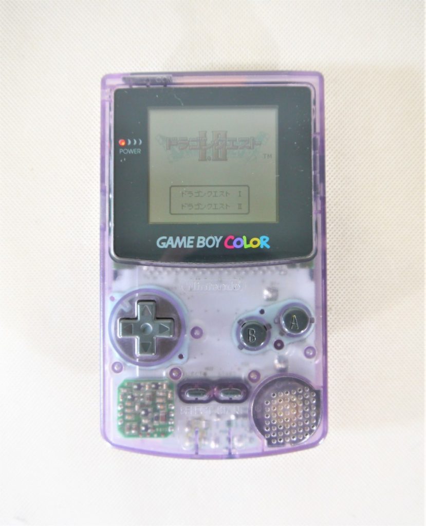 任天堂 Nintendo ゲームボーイカラー GAME BOY COLOR クリア CGB-001 本体＆ドラゴンクエストⅠ.Ⅱ ソフト