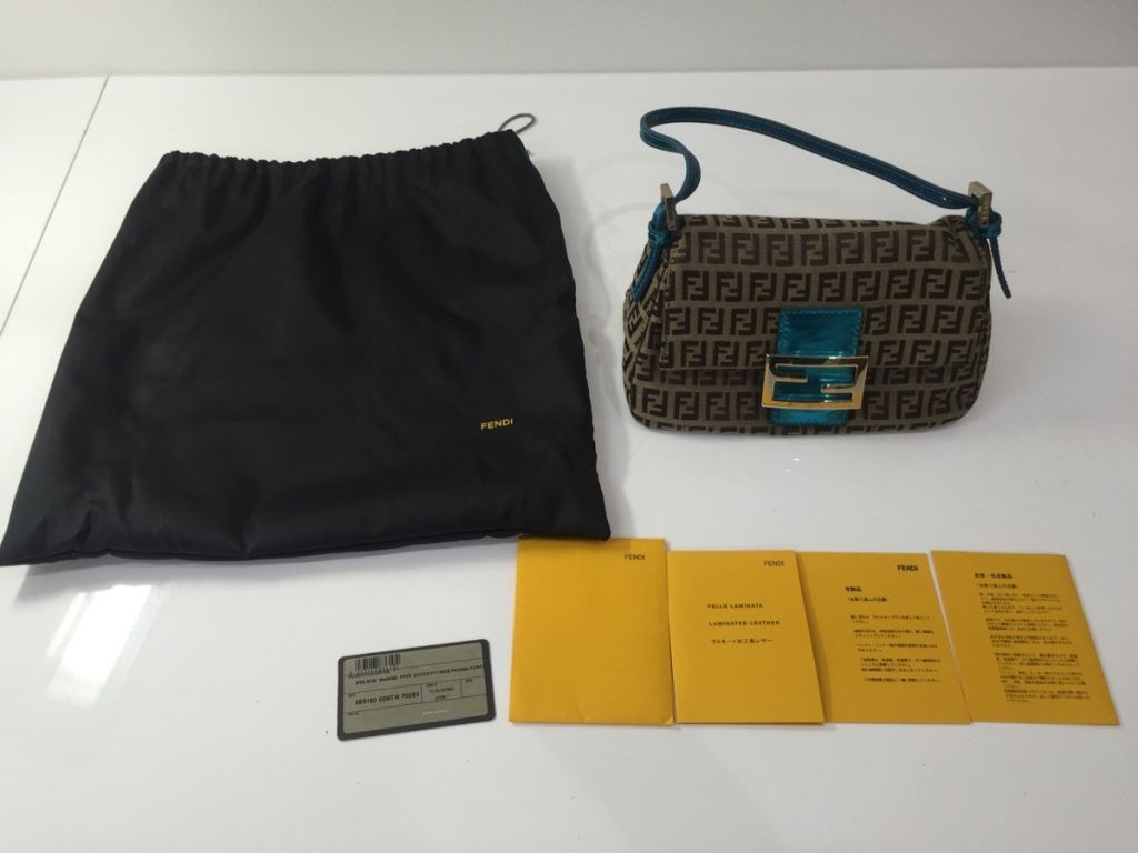 フェンディ FENDI ハンドバッグ 8BR180 マンマバケット/ズッキーノ柄 ジャガード×レザー