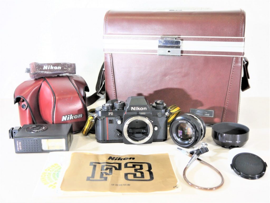 Nikon F3 ニコン ブラックボディ レンズ NIKKOR 50mm 1:1.4 一眼レフ ケース付き