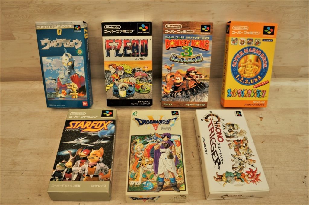 スーパーファミコン ウルトラマンセブン F-ZERO DONKY KONG3 マリオコレクション STAR FOX ドラクエⅤ クロノトリガー