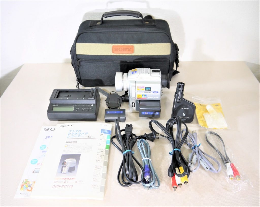 通電確認のみ SONY ソニー デジタルビデオカメラ DCR-PC110 miniDV ハンディカム アクセサリ多数
