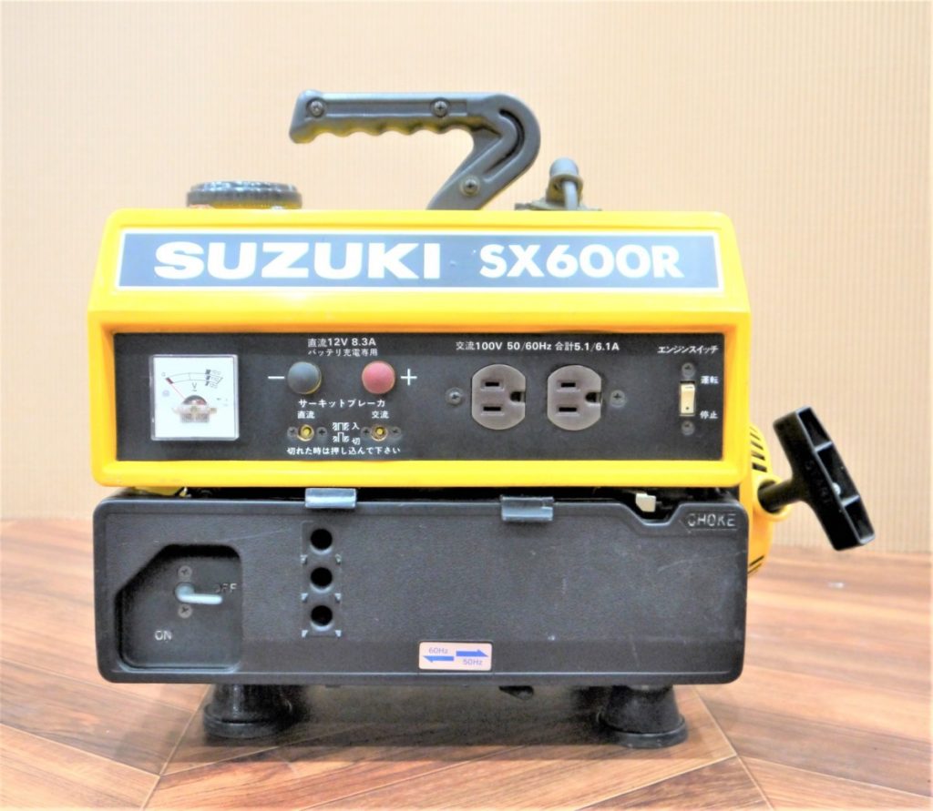 スズキ SX600R 小型ポータブル発電機 ２サイクル (50/60Hz 100V 510/610va) SUZUKI 防災 アウトドア用品