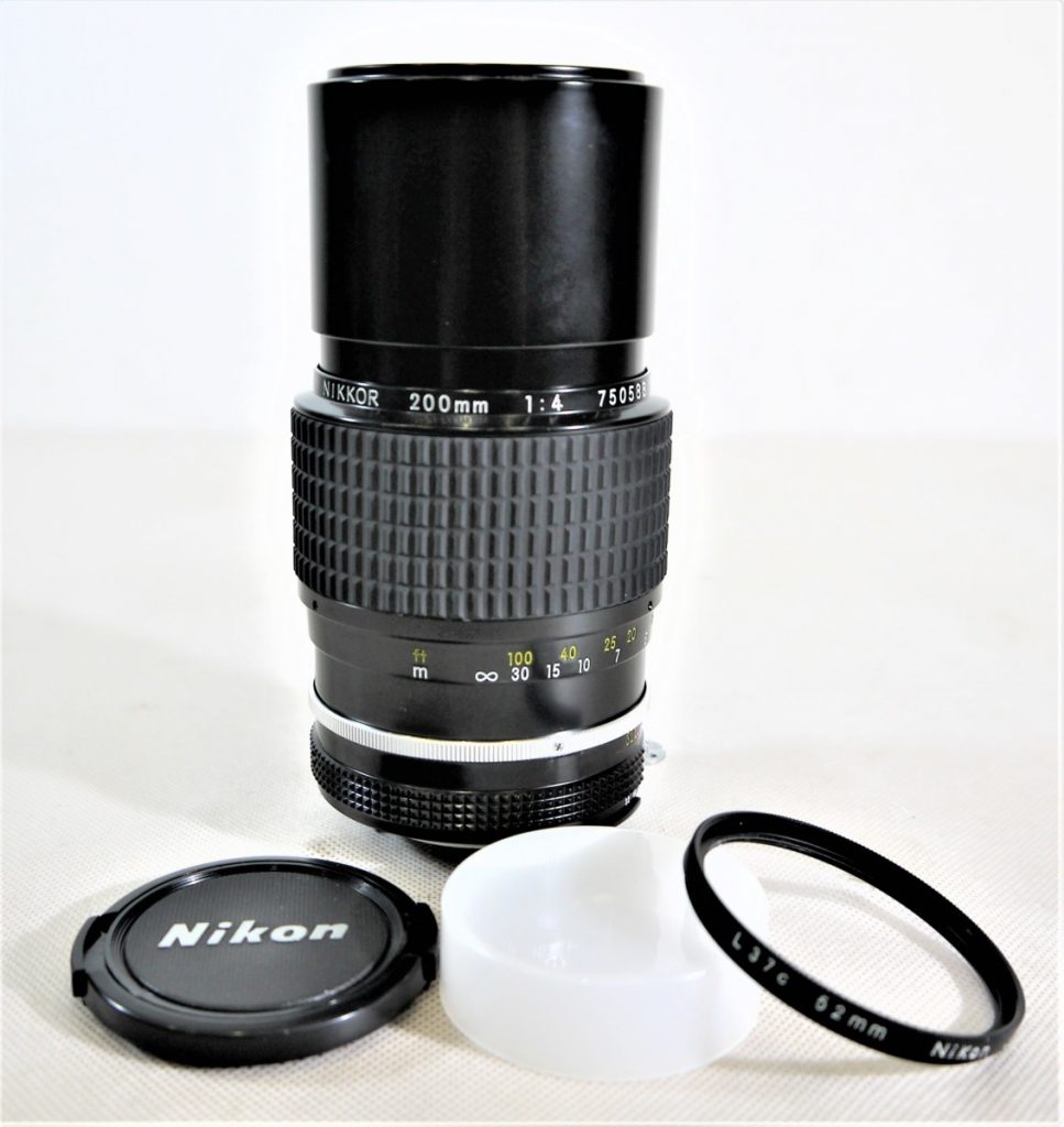 Nikon NIKKOR 200mm 1:4 カメラレンズ ニコン