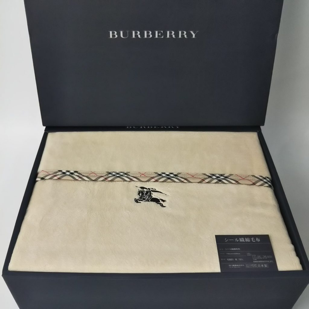 未使用 Burberry バーバリー 綿毛布 BB9100 FEF1001900 寝具 現状品