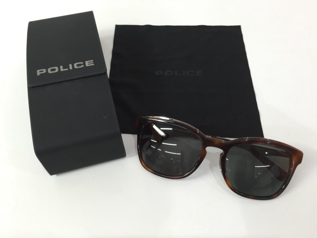 POLICE ポリス サングラス SPL524J 0710 スクエア ハバナ×グリーン