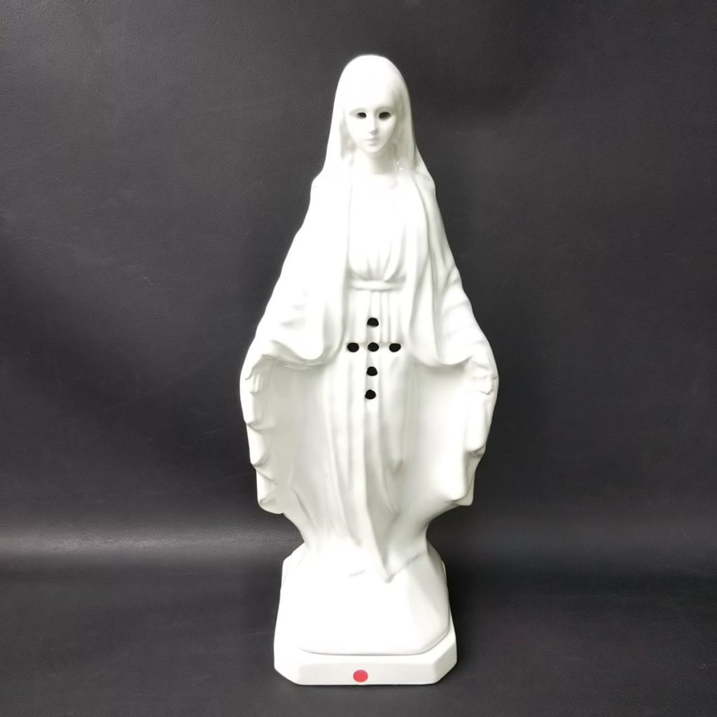 ワコマリア 聖母マリア像 陶器 透かし お香入れ 香炉 キャンドル入れ 置物 オブジェ インテリア