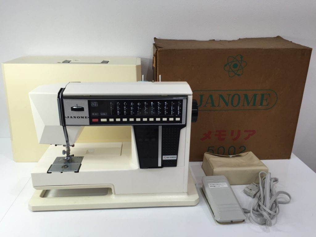 ミシン JANOME ジャノメ MEMORIA メモリア MODEL5002 フットペダルつき