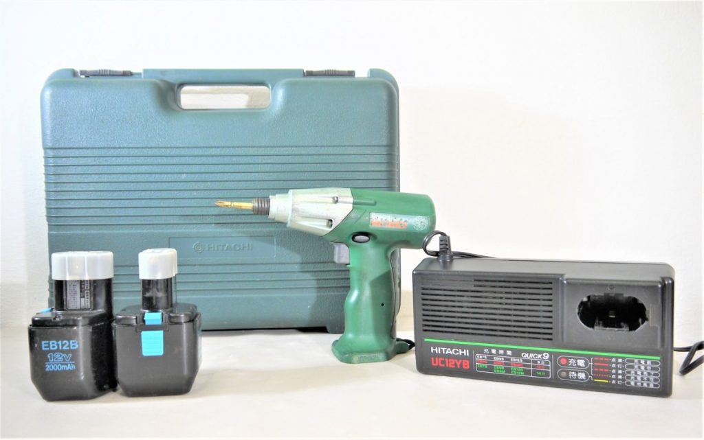 動作OK HITACHI 日立 コードレスインパクトドライバーWH12DC2 バッテリー2個 ケース