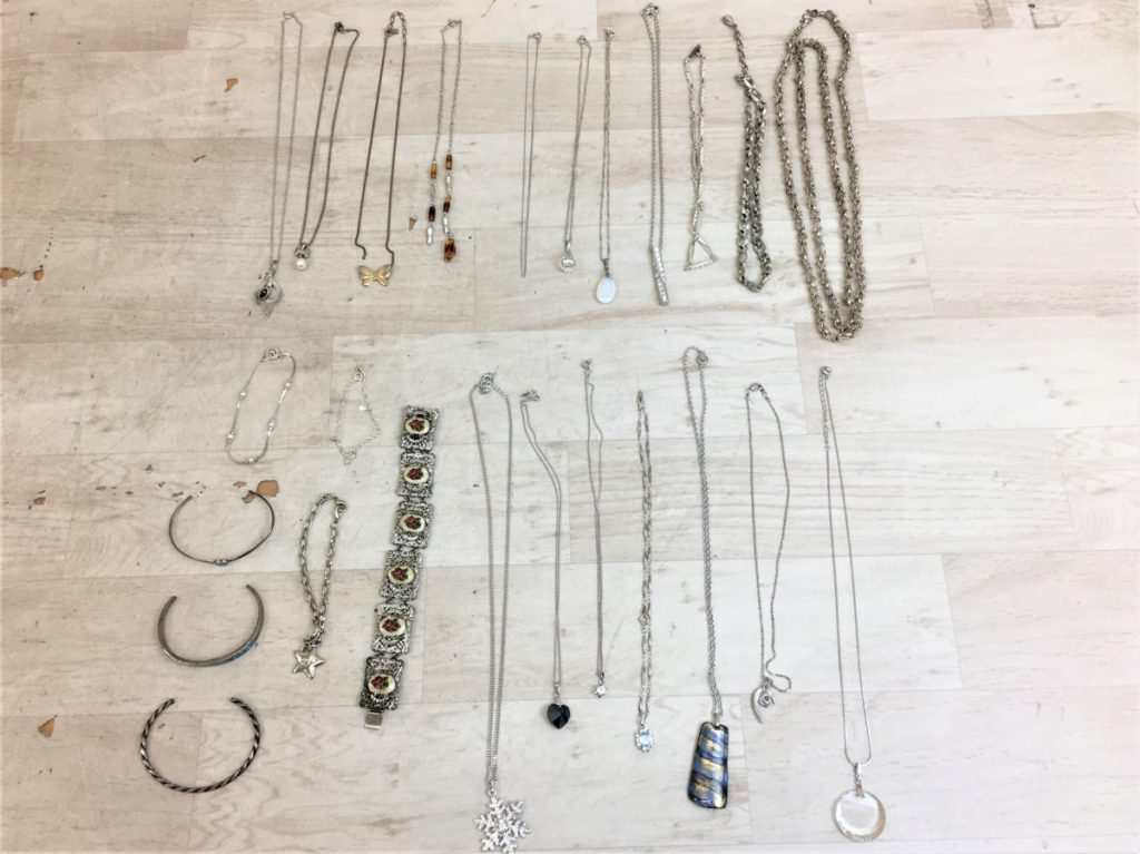 シルバー系 ネックレス ブレスレット アクセサリー まとめ 現状品