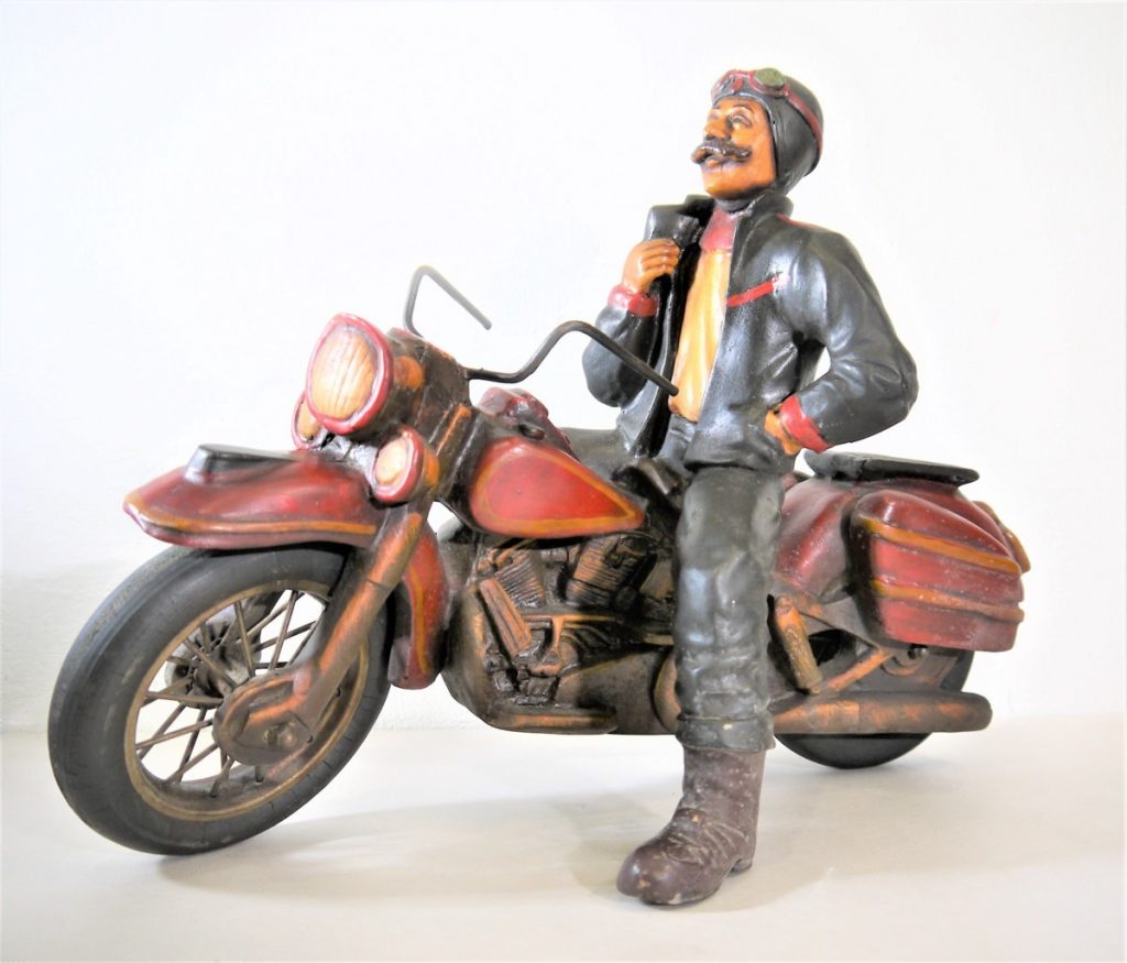 KAZAMA＆CO.LTD.YOKOHAMA 人形 オブジェ 置物 バイク ヴィンテージ風