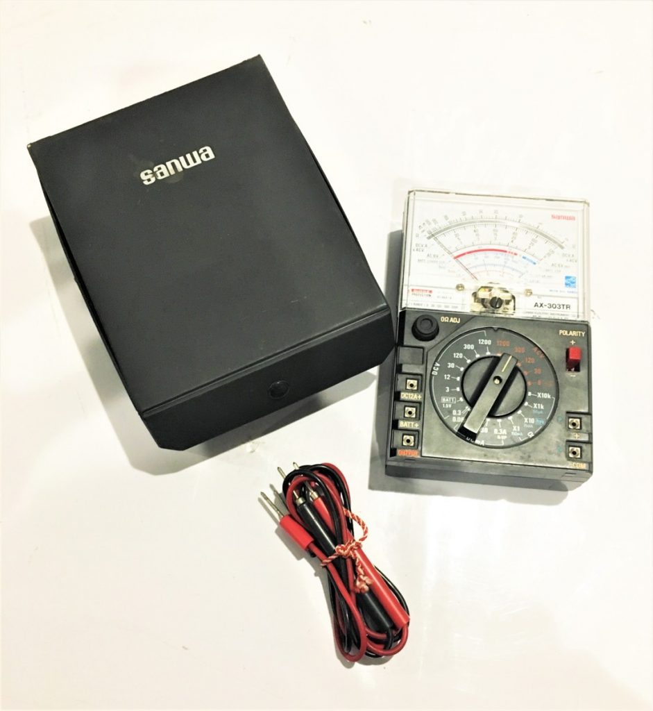 SANWA AX-303TR アナログテスター ブラック サンワ 工具 計測器 電気計測器 テスト棒付