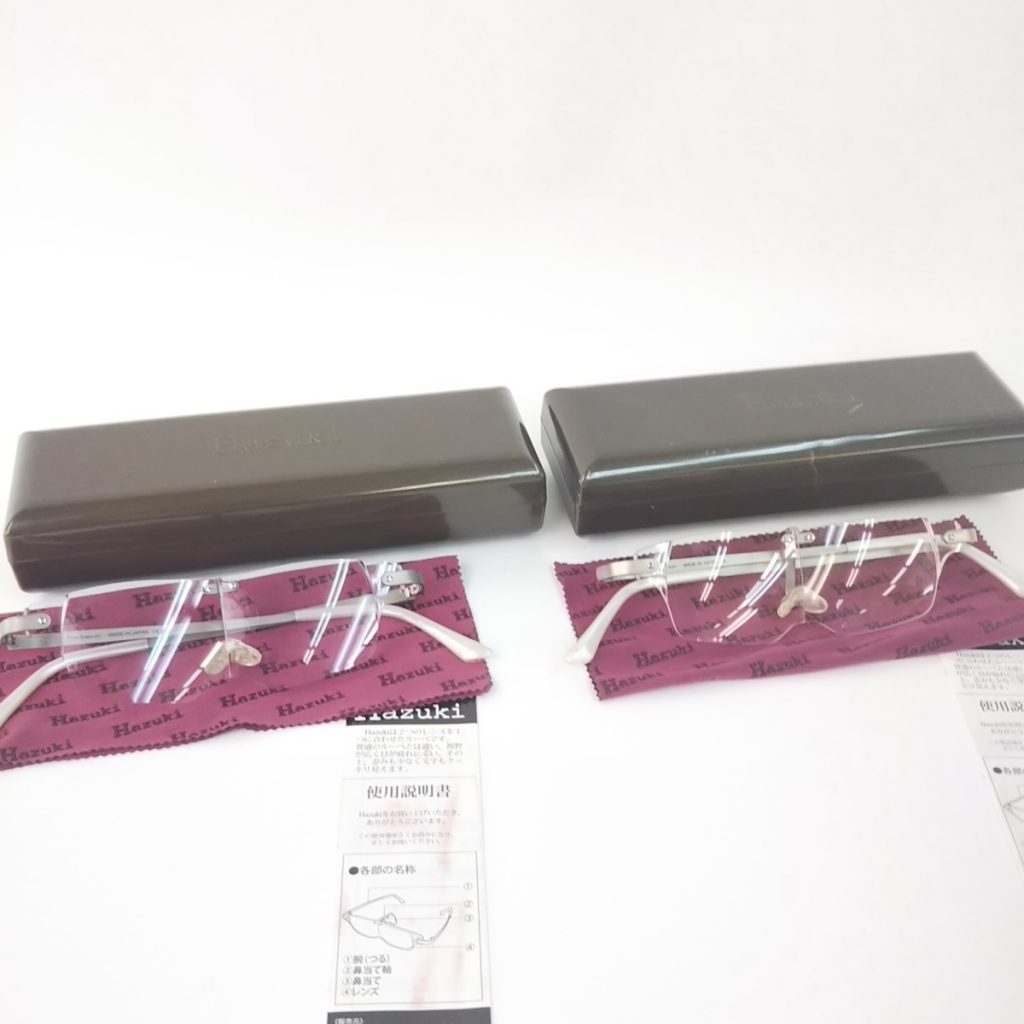ハズキルーペ Hazuki 1.6倍 老眼鏡 2点セット 純正ケースつき 拡大鏡 現状品