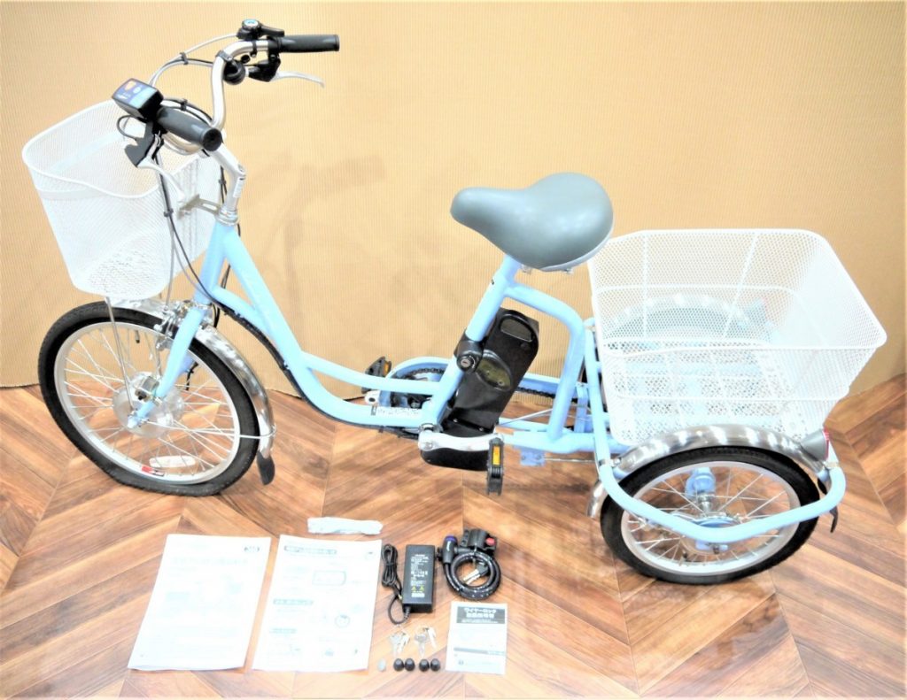 現状品 MIMUGO アシらくチャーリー 電動アシスト三輪自転車 MG-TRM20EB 3輪 20インチ