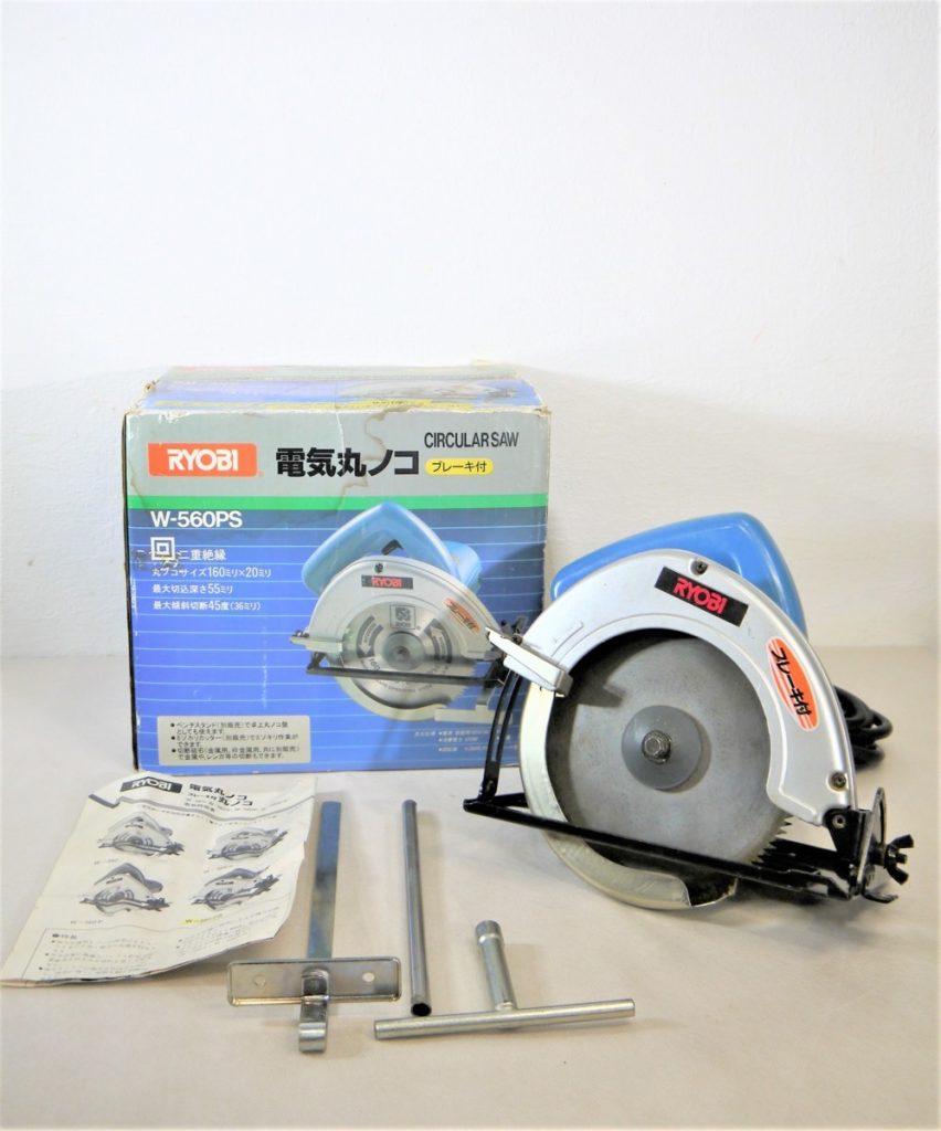 動作OK RYOBI リョービ ブレーキ付き丸ノコ W-560PS 木工用 丸鋸
