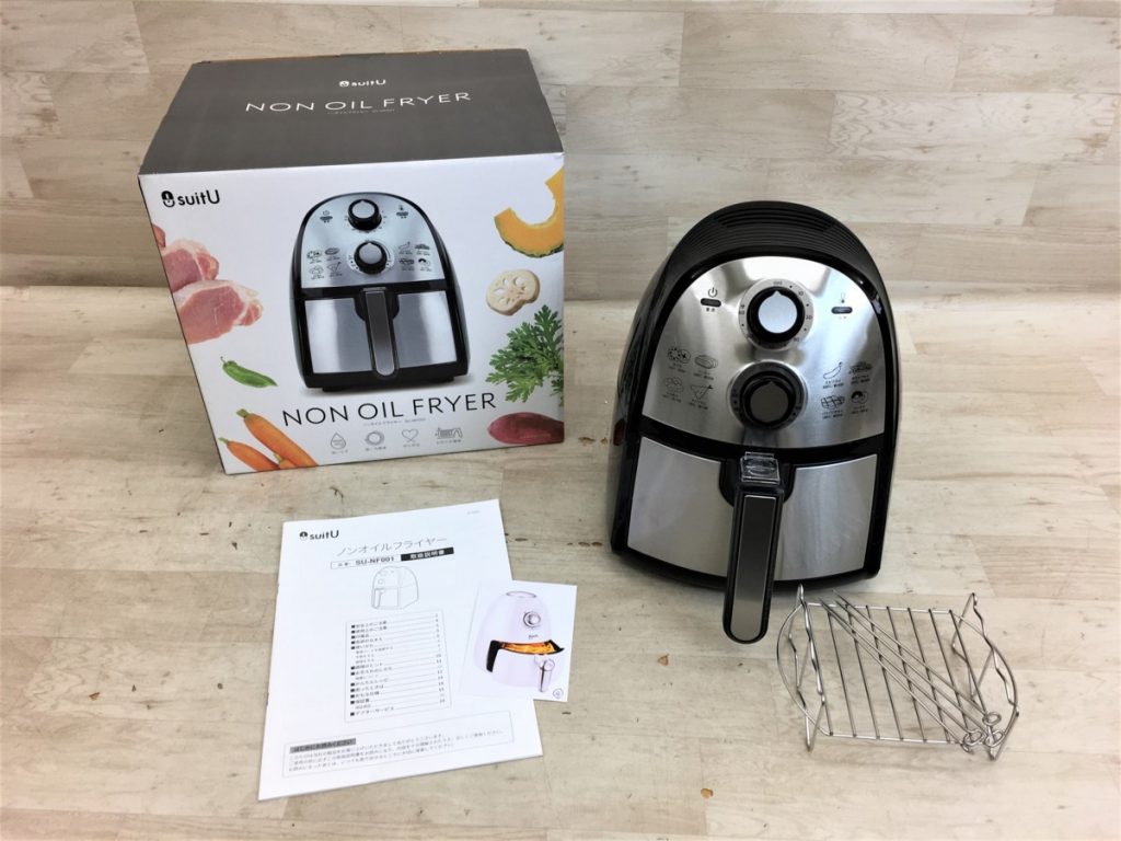 suitU ノンオイルフライヤー SU-NF001 アズマ NON OIL FRYER 2018年製 揚げ物 ヘルシー スイッツ 元箱付き