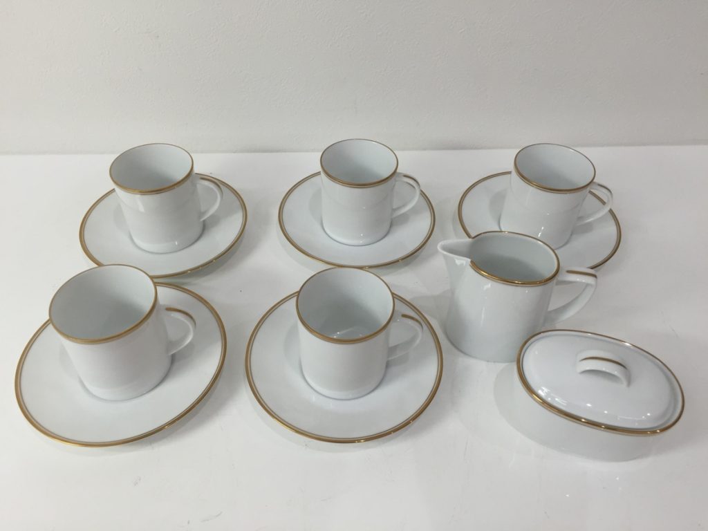 Noritake ノリタケ カップ & ソーサー 5点セット ( コーヒー ティー 兼用) シュガーポット ミルクポット
