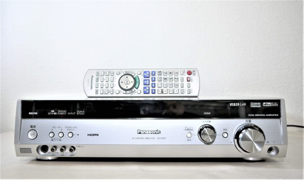 美品 通電OK Panasonic パナソニック リモコン付き AVアンプ　SU-XR57 リモコン付き