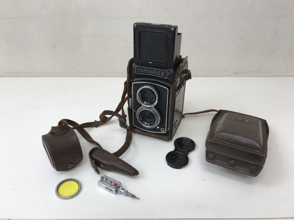 MAMIYAFLEX 二眼レフ F=7.5cm 1:3.5 革ケース付き レトロ フィルムカメラ