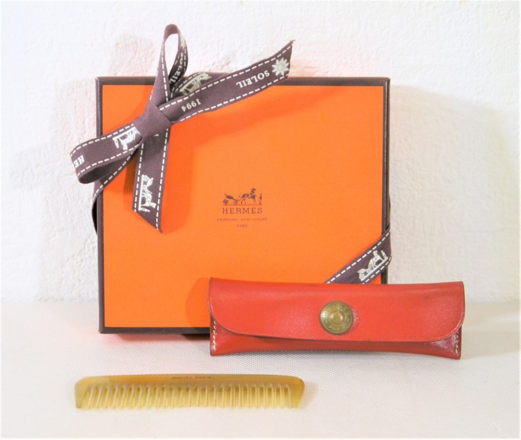 HERMES エルメス　バッファローホーン　ミニコーム　櫛　くし