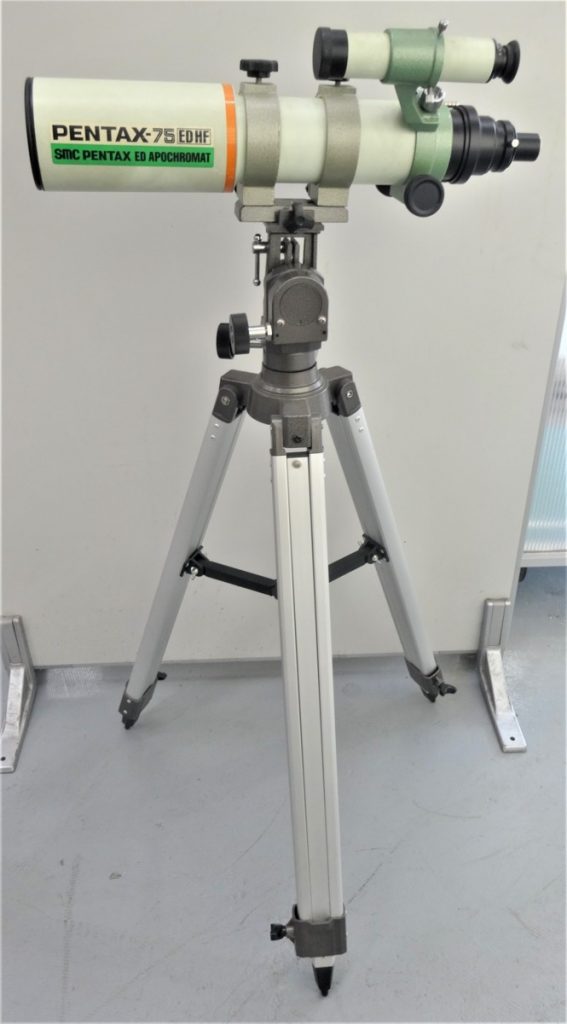 ペンタックス PENTAX-75 ED HF 望遠鏡 三脚付