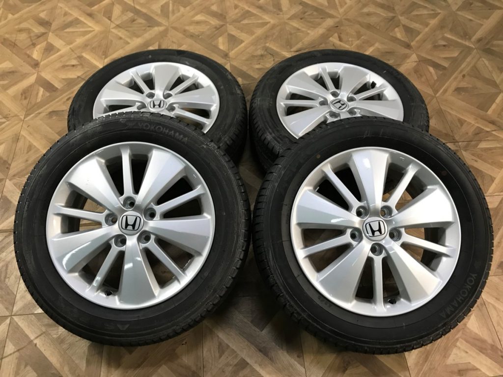 YOKOHAMA ASPEC 215/60R17 96H 4本セット HONDA ホイール付き 5穴