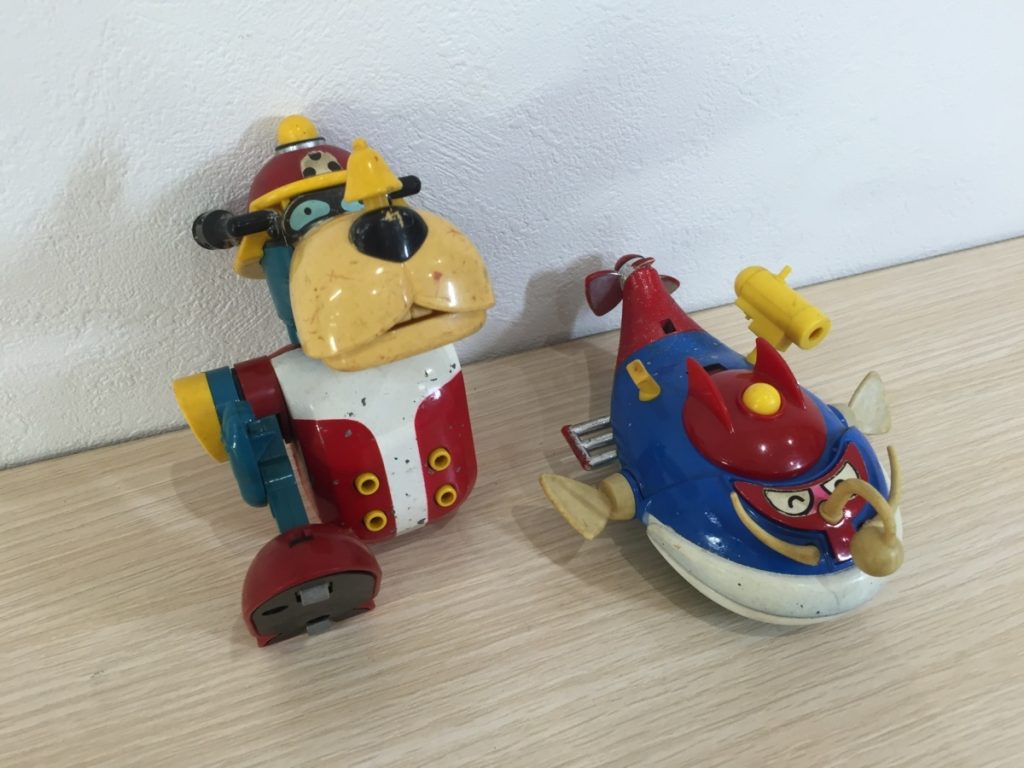 おもちゃ超合金2点セット ヤッターマン タカトク ヤッターワン ヤッターアンコウ タツノコプロ 日本製 ジャンク Ｚ合金