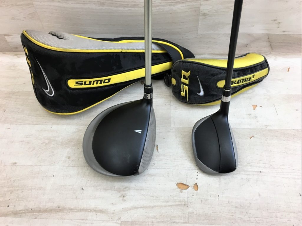NIKE 5Q SUMO ドライバー 1 9.5 FLEX S フェアウェイウッド 4 23 FLEX SR ナイキ スーパーモーメント カバー付き