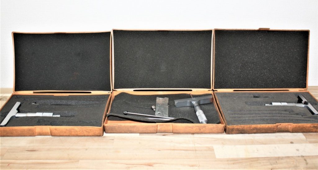 ミツトヨ 替えロッド形デプスマイクロメータ 目盛0.01mm MITUTOYO Depth Micrometer 3個まとめ