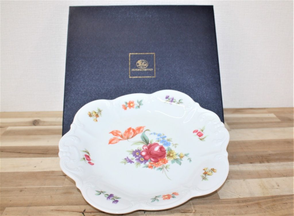 HUTSCHENREUTHER マイセンフラワー　ケーキ　プラター　ケーキ皿